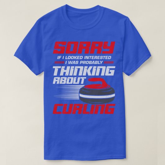 Funny Curling Player Sport Curler Geschenk T-Shirt (Design vorne)