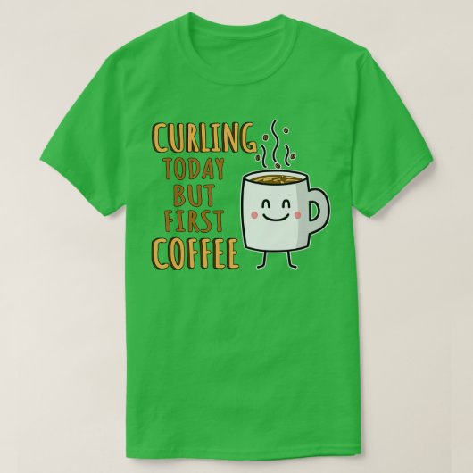 Funny Curling Spaß T-Shirt (Design vorne)