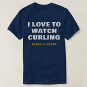 Funny Curling Sport Kleidung T-Shirt (Design vorne)