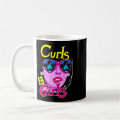 Funny Curls for Girls Gym Weightlift Bodybuildi Kaffeetasse (Links)