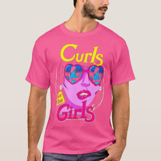 Funny Curls for Girls Gym Weightlift Bodybuildi T-Shirt