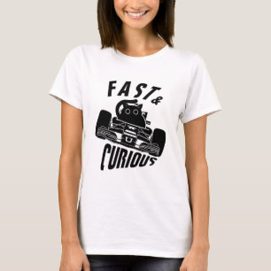 Funny Curry Autofahrkatze T-Shirt