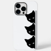Funny Curry Cats Silhouette Case-Mate iPhone Hülle (Rückseite)