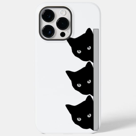 Funny Curry Cats Silhouette Case-Mate iPhone Hülle (Rückseite)