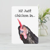 Funny Curry Chicken Karte (Stehend Vorderseite)