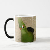Funny Curry Guinea Turaco Green Bird Zweifarbige Tasse (Links)