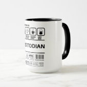 Funny Custodian Handling Information Tasse (VorderseiteRechts)