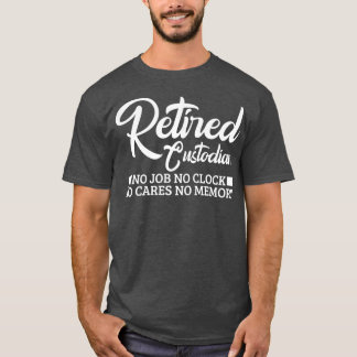Funny Custodian Retirement Geschenk Renaissance De T-Shirt