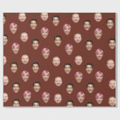 Funny Custom 3 Faces Geschenkpapier (Flach)