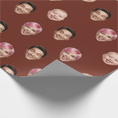 Funny Custom 3 Faces Geschenkpapier (Ecke)