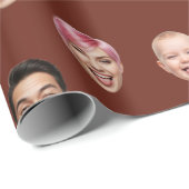 Funny Custom 3 Faces Geschenkpapier (Rolleneckpunkt)
