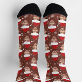 Funny Custom 3 gegenüber Weihnachts-Weihnachtsmann Socken (Oben)