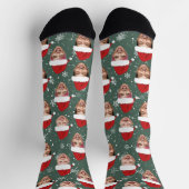 Funny Custom 3 gegenüber Weihnachts-Weihnachtsmann Socken (Oben)