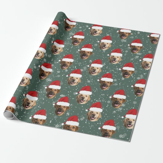 Funny Custom 3 Hund sieht Weihnachten Weihnachtsma Geschenkpapier (Ungerollt)