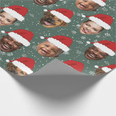 Funny Custom 4 gegenüber Weihnachts-Weihnachtsmann Geschenkpapier (Ecke)