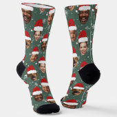 Funny Custom 4 gegenüber Weihnachtssocken Weihnach Socken (Gewinkelt)