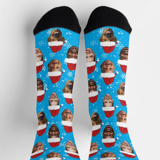 Funny Custom 4 gegenüber Weihnachtssocken Weihnach Socken (Oben)