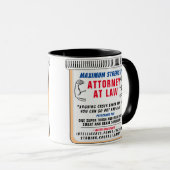 Funny Custom Attorney Gift Tasse (VorderseiteRechts)
