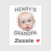 Funny Custom Baby Face Aufkleber (Blatt)