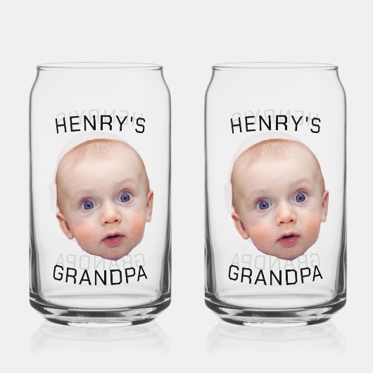 Funny Custom Baby Face Dosenglas (Vorderseite)