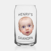 Funny Custom Baby Face Dosenglas (Vorderseite)