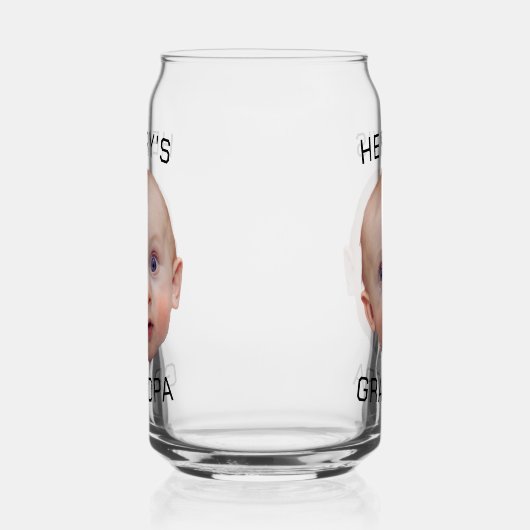 Funny Custom Baby Face Dosenglas (Links)