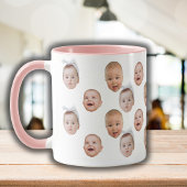 Funny Custom Baby Face Foto Face 3 Fotos Tasse