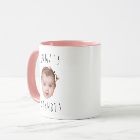 Funny Custom Baby Face Foto Tasse (Vorderseite Links)