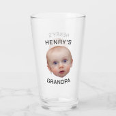 Funny Custom Baby Face Glas (Rückseite)