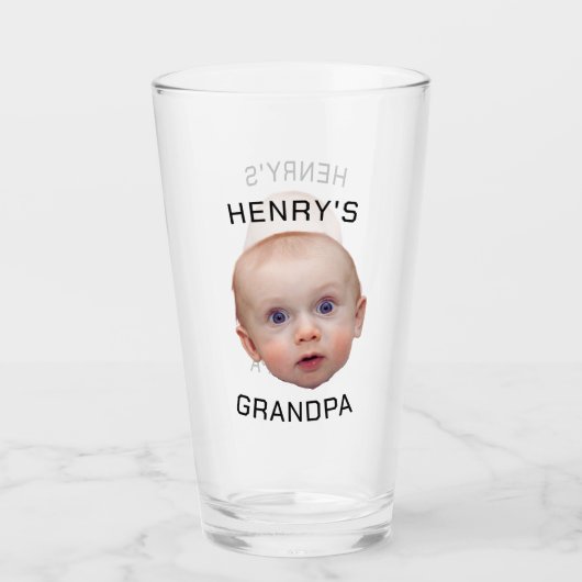 Funny Custom Baby Face Glas (Vorderseite)