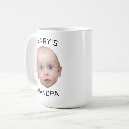 Funny Custom Baby Face Kaffeetasse (Vorderseite Links)