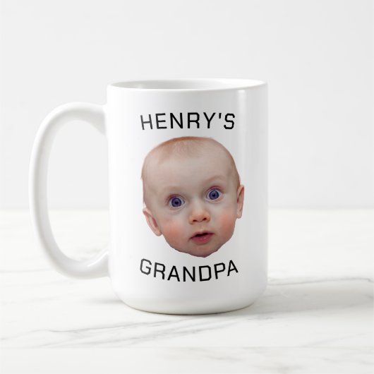 Funny Custom Baby Face Kaffeetasse (Links)