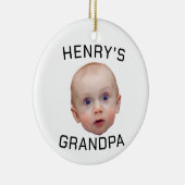 Funny Custom Baby Face Keramik Ornament (Rechts)