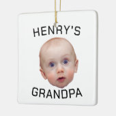 Funny Custom Baby Face Keramikornament (Links)