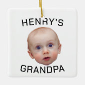 Funny Custom Baby Face Keramikornament (Vorderseite)