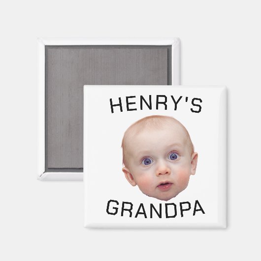 Funny Custom Baby Face Magnet (Vorderseite/Rückseite)