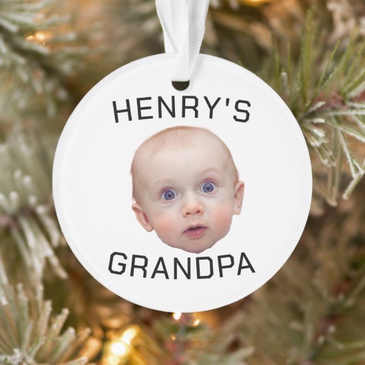 Funny Custom Baby Face Ornament (Baum)