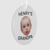 Funny Custom Baby Face Ornament (Vorderseite)