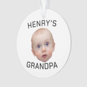 Funny Custom Baby Face Ornament (Vorderseite)