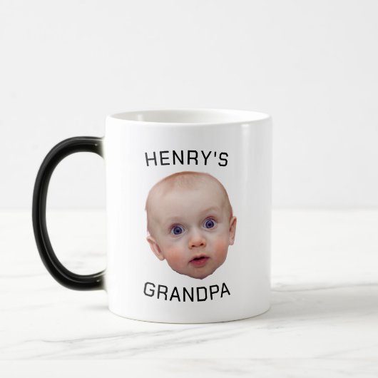 Funny Custom Baby Face Verwandlungstasse (Links)