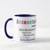 Funny Custom Best Accountant-Tasse Tasse (Links)