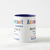 Funny Custom Best Accountant-Tasse Tasse (Zentrum)