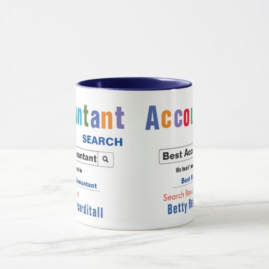 Funny Custom Best Accountant-Tasse Tasse (Zentrum)