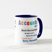 Funny Custom Best Accountant-Tasse Tasse (VorderseiteRechts)