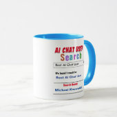 Funny Custom Best AI Chat User Gift Tasse (VorderseiteRechts)