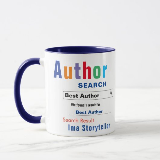 Funny Custom Best Author Tasse (Links)