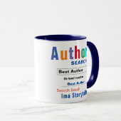 Funny Custom Best Author Tasse (VorderseiteRechts)