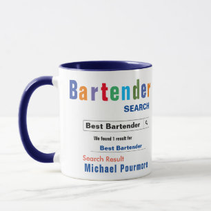 Funny Custom Best Barkeeper Tasse