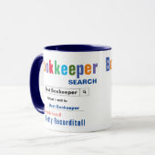 Funny Custom Best Bookkeeper-Tasse Tasse (Vorderseite Links)