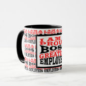 Funny Custom Best Boss Geschenk Tasse (Vorderseite Links)